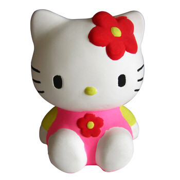 花烛石膏娃娃涂色itty真石膏娃娃kt猫涂色玩具情侣手工公仔可爱凯蒂