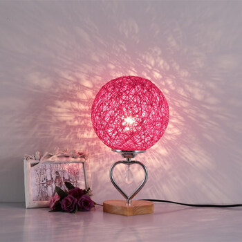 结婚台灯温馨浪漫红色一对婚房喜庆创意礼物新婚长明卧室床头灯饰卧室