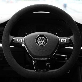 睿爸适用于202款大众朗逸plus方向盘套翻毛皮2款启航专用汽车用品把套