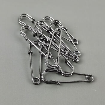 卡莱文大别针加粗超大安全扣针固定衣服锁针金属胸针毛衣披肩开衫扣