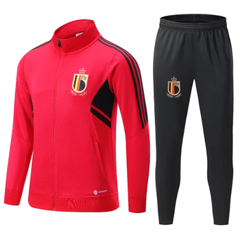 球进啦 2223比利时长拉链外套长袖训练服套装足球队收腿裤束小腿长裤