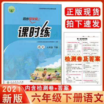 2021六年级下册语文课时练人教版小学6年级下学期语文部编版课课练同步练习册统编版同步训练人民教育出