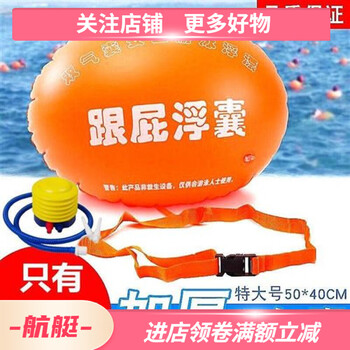 溺水游泳圈跟屁浮囊游泳安全浮漂跟屁虫 1个跟屁球打气泵【图片 价格