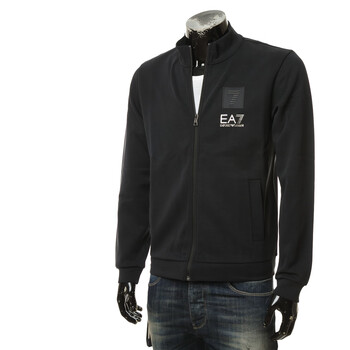 阿玛尼armaniarmaniea7男士潮牌时尚休闲长袖开衫卫衣6rpm27pjgez黑色