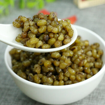 糖纳绿豆熟绿豆奶茶店专用糖纳蜜绿豆真空包装开袋即食