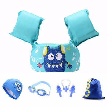 游泳袖套儿童儿童游泳圈手臂圈水袖宝宝初学者游泳装备浮力背心救生衣