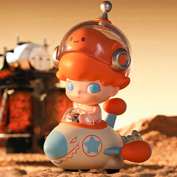 泡泡玛特(pop mart)dimoo太空旅行系列盲盒可爱手办桌面摆件礼物 火箭