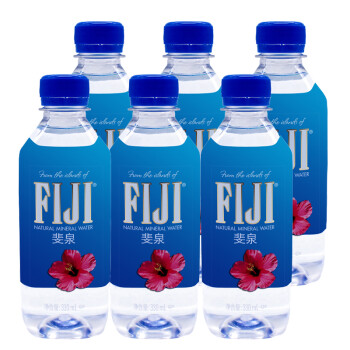 斐济FIJI天然矿泉水  斐济群岛原装进口天然水饮用水 330mL6瓶包装随机