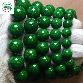 珠佩丽古法工艺二代虬角手串男女圆珠手链高端古法绿色饰品 20mm手串
