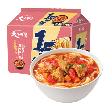 5倍 5连包135*5袋 番茄牛肉面