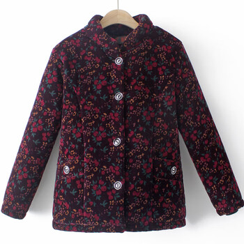 红书依店小个子老太太秋冬外套老奶奶穿的冬装棉衣加厚中老年人棉袄女