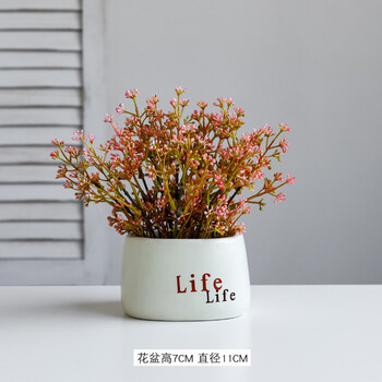 北欧仿真绿色植物客厅摆件创意多肉小盆栽装饰品绿植假花桌面摆设life花盆 粉色吉祥果 图片价格品牌报价 京东