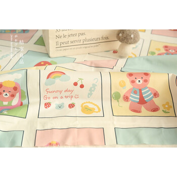 全棉a类60贡缎纯棉布料婴儿衣服床单被套枕套床笠手工diy面料雨伞樱桃拼布半米价 图片价格品牌报价 京东