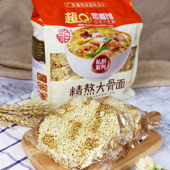 鲍鱼鸡汁面 裕昌超q蒸面条非油炸面饼火锅面鲍鱼鸡汁大骨公仔面排骨面