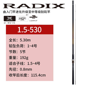 Shimano禧玛诺radix矶钓竿鱼竿富士导环实心竿稍海钓船钓竿1 5 530 图片价格品牌报价 京东