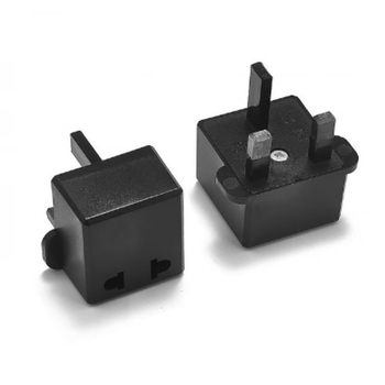 19624英标电源转换两脚转英规插头马来西亚新加坡香港澳门英国 黑色