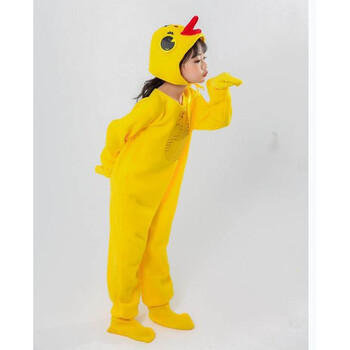 militu童装女童儿童动物服小鸭子演出服小鸡表演服幼儿小黄鸭卡通舞蹈
