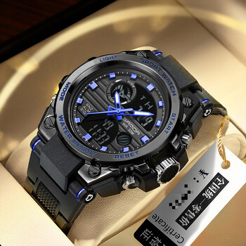 卡西欧(casio)全自动机械表双显防水防震时尚运动手表手表男士运动多