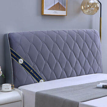 迪雅芝全包加厚床头套床头罩木头床软包皮床头防尘保护套万能床头罩