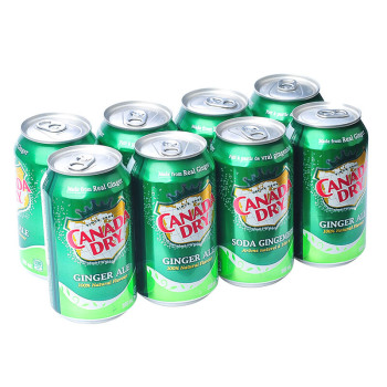 加拿大canada Dry Ginger Ale 姜汁汽水干姜水生姜水8罐32罐姜汁汽水 整箱 图片价格品牌报价 京东