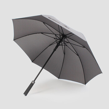雨伞超大帅气出口商务防风防暴雨男女士自动单双人直柄伞好物 灰色