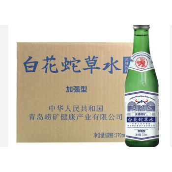 崂山白花蛇草水加强型270ml绿瓶百花蛇草水弱碱整箱270ml加强型4瓶装 图片价格品牌报价 京东