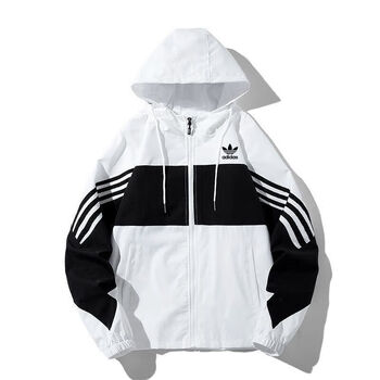 男学生运动拼接防风衣服女百搭情侣外套潮syc2036白色春秋款m80100斤