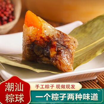 荣嵘端午粽子潮汕特色小吃双拼咸肉粽懒人速食早餐广东新鲜糯米粽 16