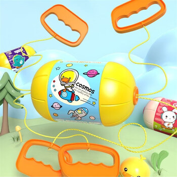 甄潮clevertide甄潮儿童夜光脚甩球拉拉球室内外子运动玩具黄色甄潮