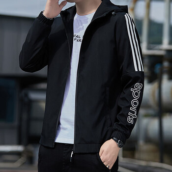 优衣库官方网外套男士2022秋季新款休闲上衣男装时尚衣服 黑色 m