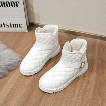 卡帝乐鳄鱼cartelo妮雪地靴女2023年冬季新款洋气时尚保暖棉鞋加绒