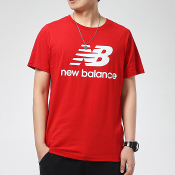 New Balance官方网nb男装上衣2021春夏新品运动服跑步休闲圆领短袖t恤amt01575 Amt01575 Rep 清新红s 165 88a 惊鸿美品