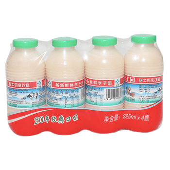 李子园甜牛奶乳饮料225ml4