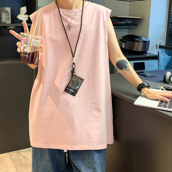 惠希文重磅老汉背心高街男篮球健身美式无袖t恤跨栏坎肩汗衫老头乐秃