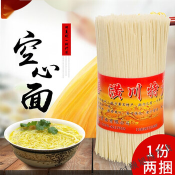 协亚特潢川贡面特色黄川贡面余秋风挂面空心余氏横川 500克x2袋()