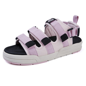 新百伦nb凉鞋女款夏季轻便沙滩鞋两用情侣运动鞋魔术贴n字拖鞋男樱花