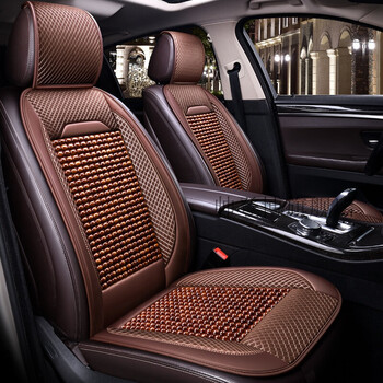 汽车坐垫夏季凉垫透气单片木珠冰凉半包车座垫驾驶座椅垫隔热夏天宝马
