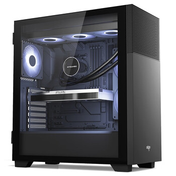 爱国者(aigo) yogo m2//暗影/a15 全侧透明电脑机箱台式机水冷/支持m