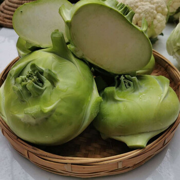 云南新鲜苤蓝蔬菜苤茄莲球疙瘩甘蓝菜头芥菜大头菜现摘2斤装