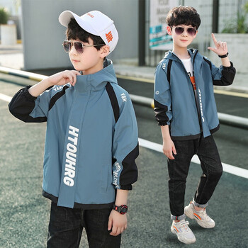 酷萌晨晨童装男大童外套秋款薄款工装夹克风衣春秋装516岁男孩学生