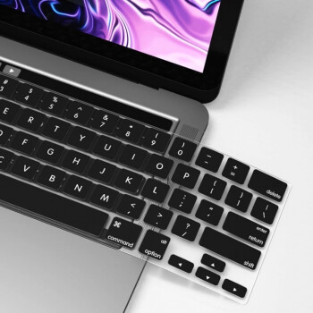 同福茂適用蘋果macbookpro1416英寸黑色筆記本電腦鍵盤防塵保護貼膜