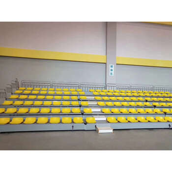 艺可恩体育场座椅手电动伸缩看台固定可移动篮球座椅观众席活动折叠看