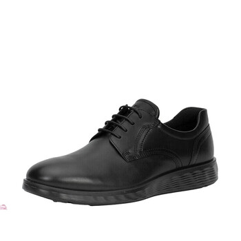 爱步ecco商务简约德比鞋2022年新款牛皮正装皮鞋52030401001黑色46