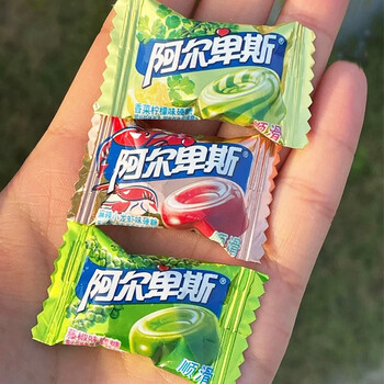 阿尔卑斯香菜味藤椒味硬糖香菜柠檬味麻辣小龙虾多口味糖果 奶茶味