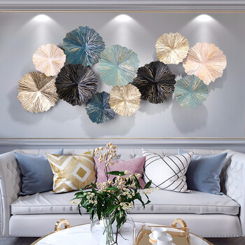 翠佳样板房轻奢金属墙面装饰品沙发背景墙饰挂件现代客厅铁艺壁挂壁饰