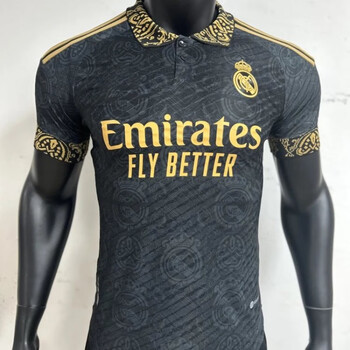 茶年(chanian)2324皇马黑色特别版球员球衣联名版足球服单衫新款 球员