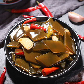 豆乐奇 风味海带头即食海带咸菜酸辣海带片下菜饭凉拌菜素食小瓶装 2.