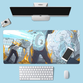 热血动漫鼠标垫男生电竞游戏笔记本键盘垫一拳人琦玉龙卷一击男周边