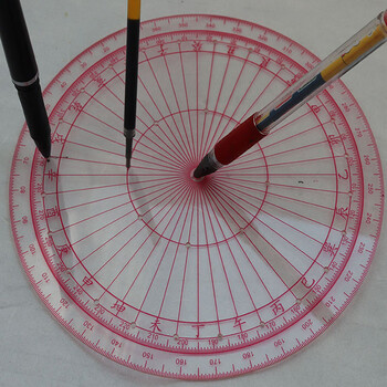 户型建筑图纸定位设计布局尺9/33孔洞 24山罗庚盘尺立极规尺33孔洞18