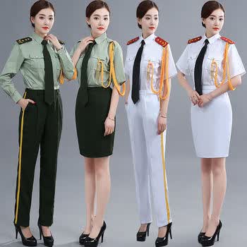 升旗仪式礼服中学生升旗手服装仪仗队礼宾服成人军鼓乐队演出服套装